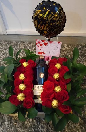 Caja achocolatada con vino R74